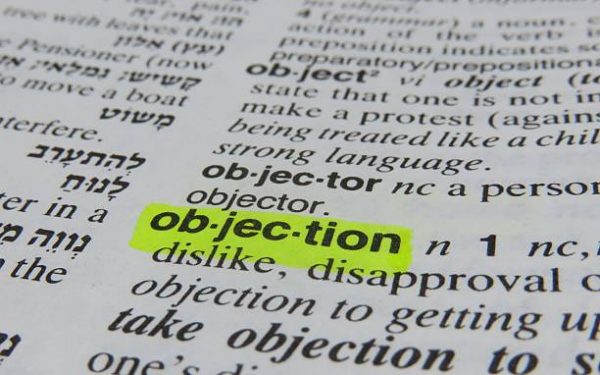 objection- dictionary definition
